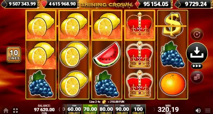 Shining Crown by Amusnet - Safe and Licensed Game